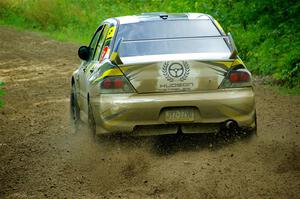 Klim Fedoff / Oscar Romero Mitsubishi Lancer Evo IX on SS5, Crossroads II.