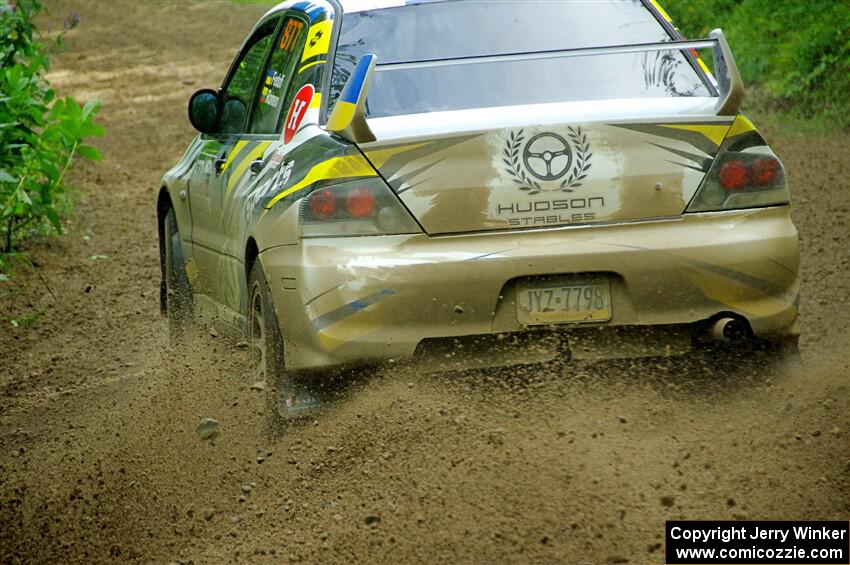 Klim Fedoff / Oscar Romero Mitsubishi Lancer Evo IX on SS5, Crossroads II.