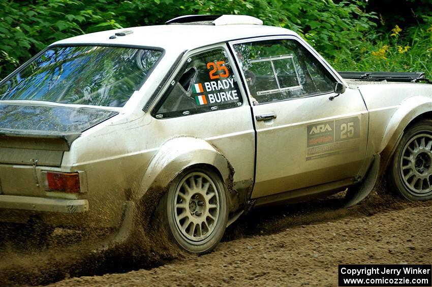 Seamus Burke / Martin Brady Ford Escort Mk II on SS5, Crossroads II.