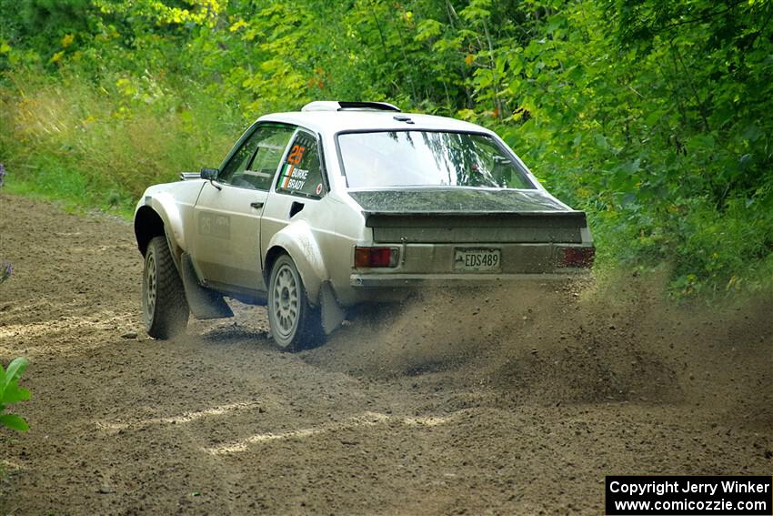 Seamus Burke / Martin Brady Ford Escort Mk II on SS5, Crossroads II.