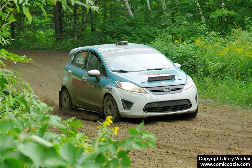 Spencer Sherman / Boyd Smith Ford Fiesta R2 on SS5, Crossroads II.