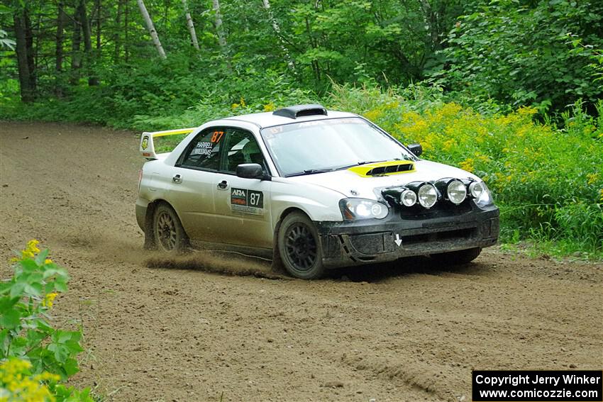 Mark Williams / Steve Harrell Subaru WRX STi on SS5, Crossroads II.