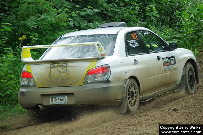 Mark Williams / Steve Harrell Subaru WRX STi on SS5, Crossroads II.