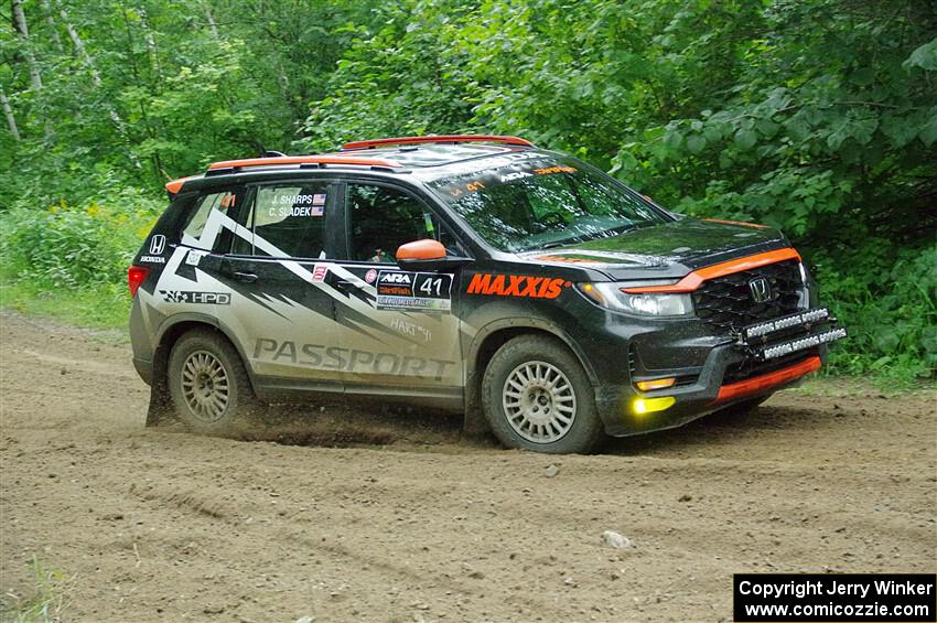 Chris Sladek / John Sharps Honda Passport on SS5, Crossroads II.