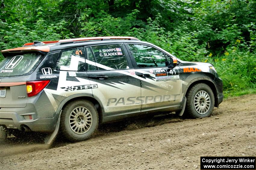 Chris Sladek / John Sharps Honda Passport on SS5, Crossroads II.