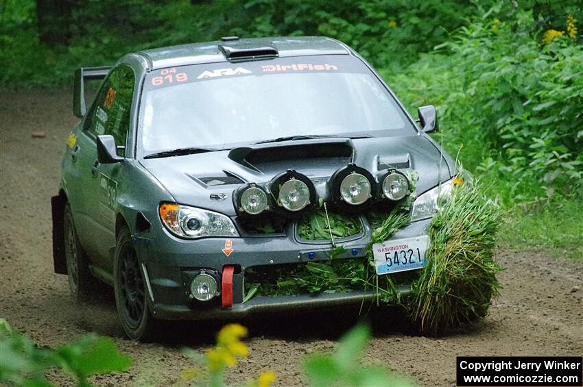 Garret Buban / Liz Cordara Subaru WRX on SS5, Crossroads II.