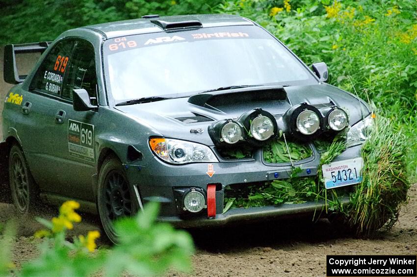 Garret Buban / Liz Cordara Subaru WRX on SS5, Crossroads II.