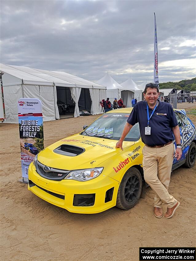 Scott Putnam had his Subaru WRX STi rally car on display.