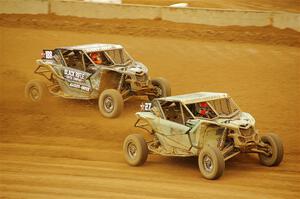 Gregoire Michaud's and Terry Madden's Can-Am Maverick X3s