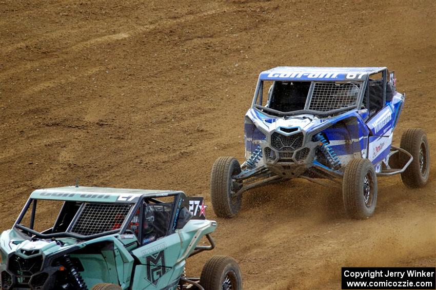 Gregoire Michaud's and Ben Maier's Can-Am Maverick X3s