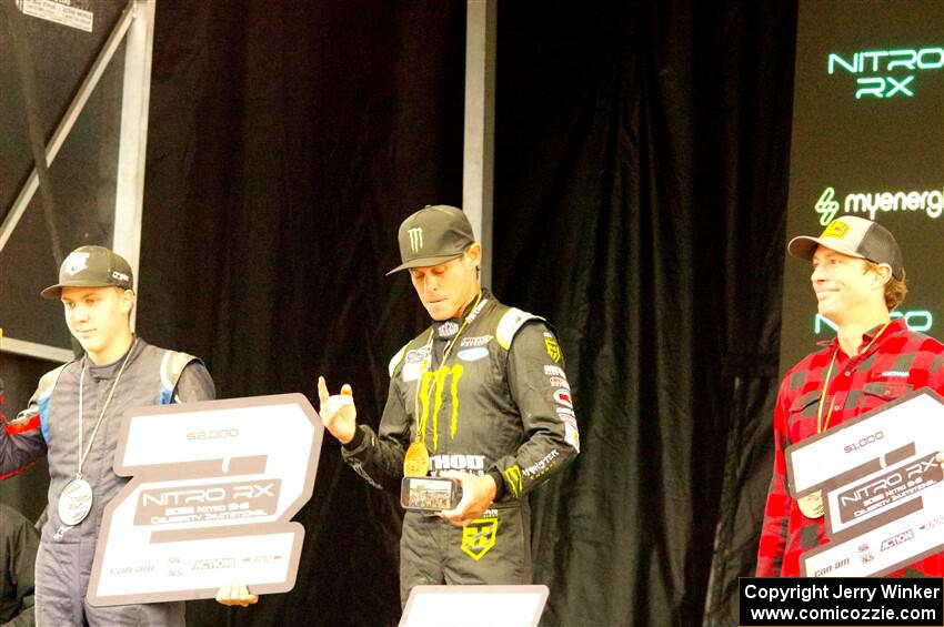 Brian Deegan's won Saturday's SxS finale in his Can-Am Maverick X3.