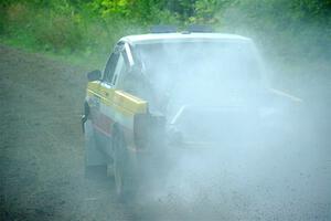 Scott Parrott / Keegan Helwig Chevy S-10 smoking heavily on SS5, Crossroads II.