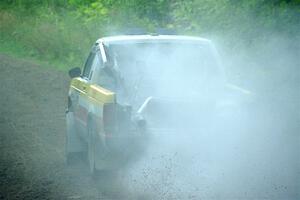 Scott Parrott / Keegan Helwig Chevy S-10 smoking heavily on SS5, Crossroads II.