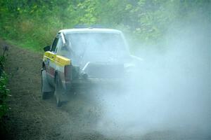 Scott Parrott / Keegan Helwig Chevy S-10 smoking heavily on SS5, Crossroads II.