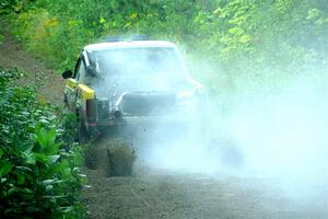 Scott Parrott / Keegan Helwig Chevy S-10 smoking heavily on SS5, Crossroads II.