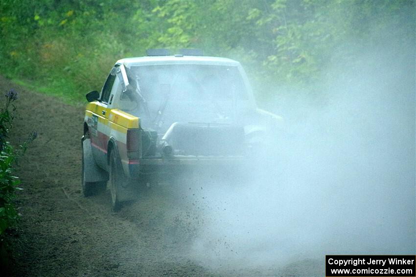 Scott Parrott / Keegan Helwig Chevy S-10 smoking heavily on SS5, Crossroads II.