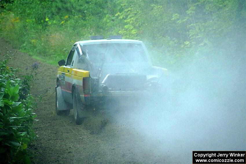 Scott Parrott / Keegan Helwig Chevy S-10 smoking heavily on SS5, Crossroads II.