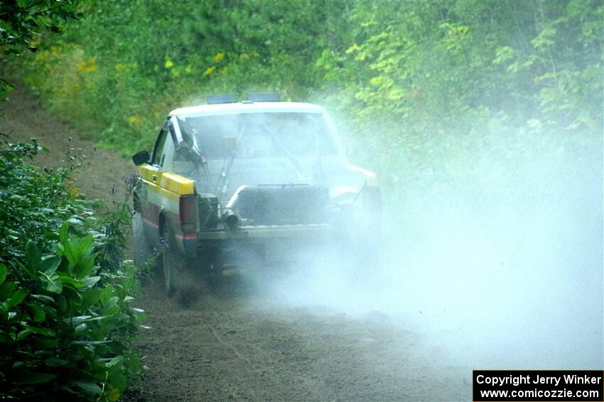 Scott Parrott / Keegan Helwig Chevy S-10 smoking heavily on SS5, Crossroads II.