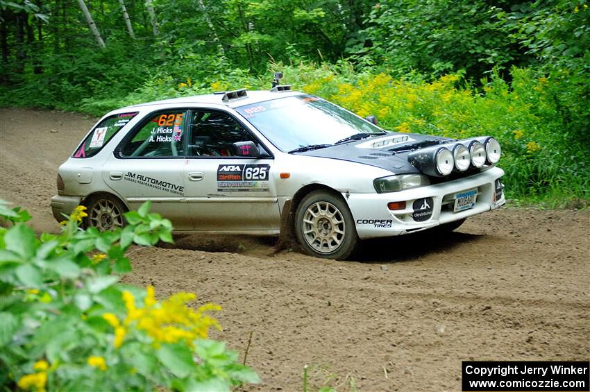 Aidan Hicks / John Hicks Subaru Impreza Wagon on SS5, Crossroads II.