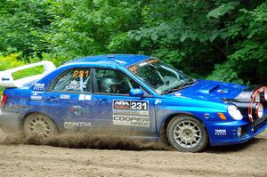 Kristen Tabor / Jan Tabor Subaru WRX on SS5, Crossroads II.