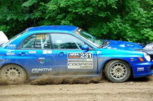 Kristen Tabor / Jan Tabor Subaru WRX on SS5, Crossroads II.