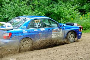 Kristen Tabor / Jan Tabor Subaru WRX on SS5, Crossroads II.