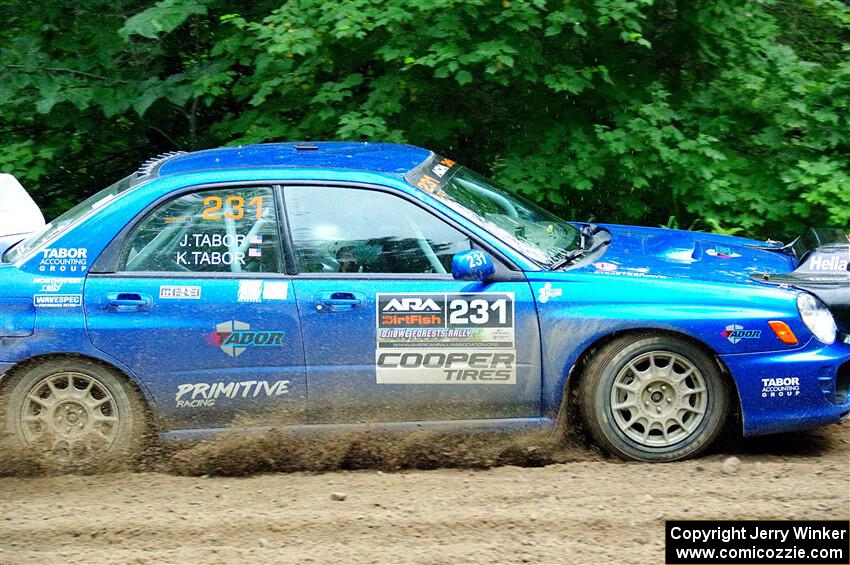 Kristen Tabor / Jan Tabor Subaru WRX on SS5, Crossroads II.