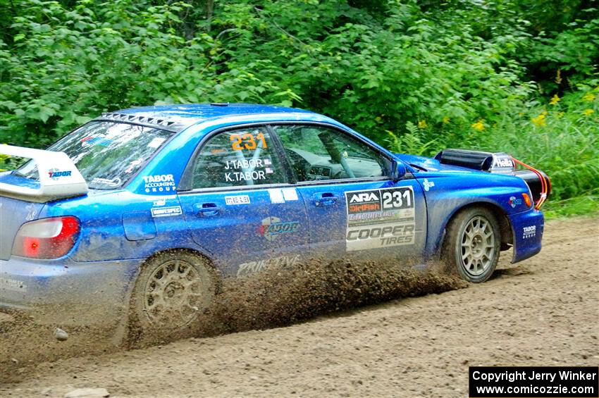 Kristen Tabor / Jan Tabor Subaru WRX on SS5, Crossroads II.