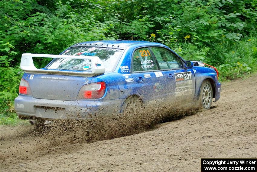 Kristen Tabor / Jan Tabor Subaru WRX on SS5, Crossroads II.