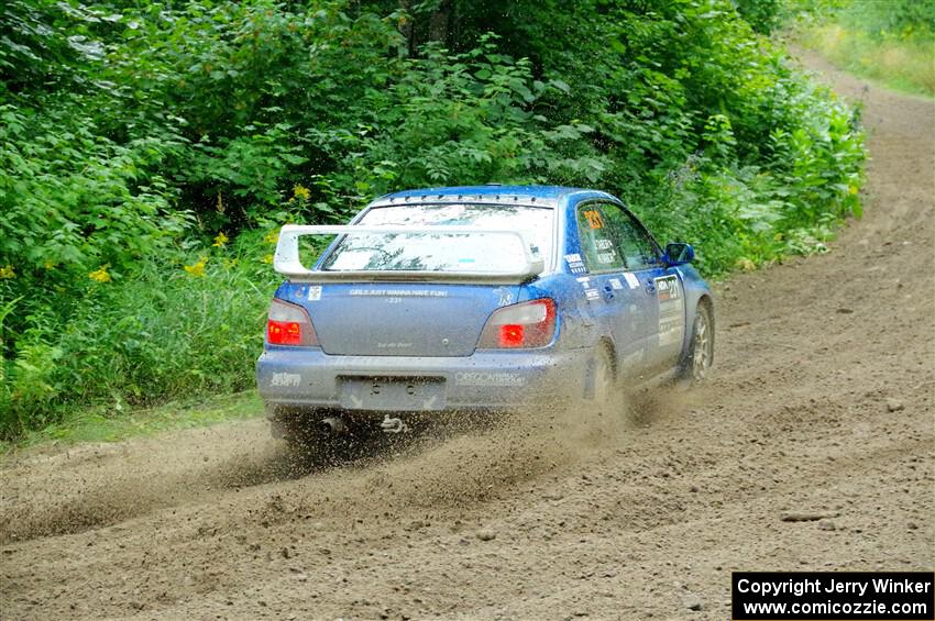 Kristen Tabor / Jan Tabor Subaru WRX on SS5, Crossroads II.