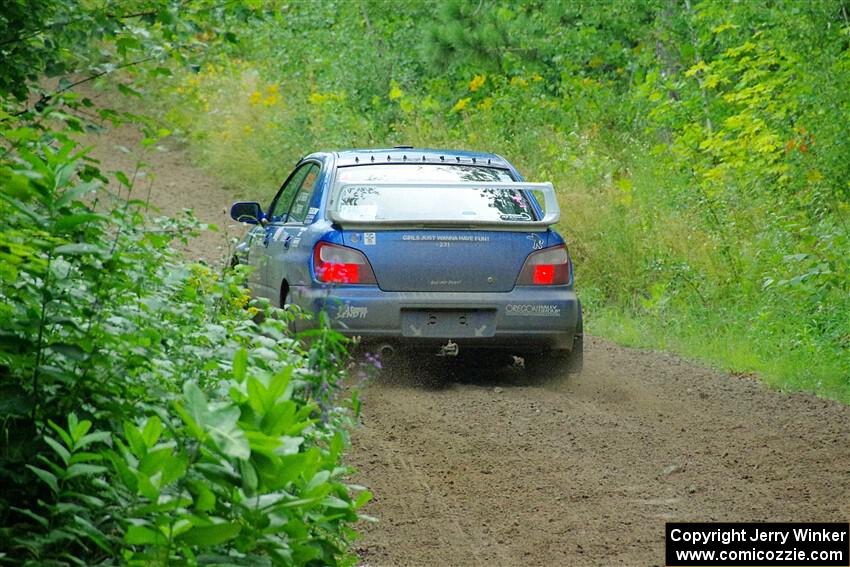 Kristen Tabor / Jan Tabor Subaru WRX on SS5, Crossroads II.