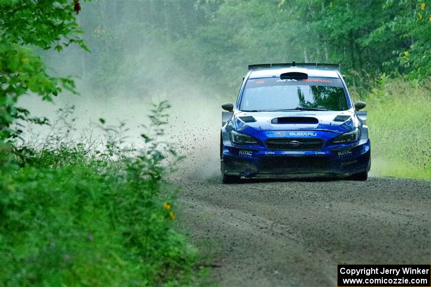 Travis Pastrana / Rhianon Gelsomino Subaru WRX STi on SS8, Refuge II.