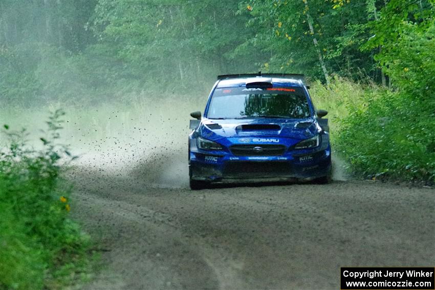 Travis Pastrana / Rhianon Gelsomino Subaru WRX STi on SS8, Refuge II.