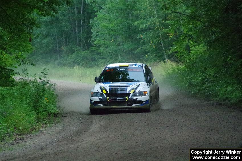 Klim Fedoff / Oscar Romero Mitsubishi Lancer Evo IX on SS8, Refuge II.