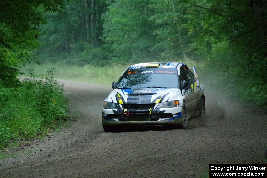 Klim Fedoff / Oscar Romero Mitsubishi Lancer Evo IX on SS8, Refuge II.