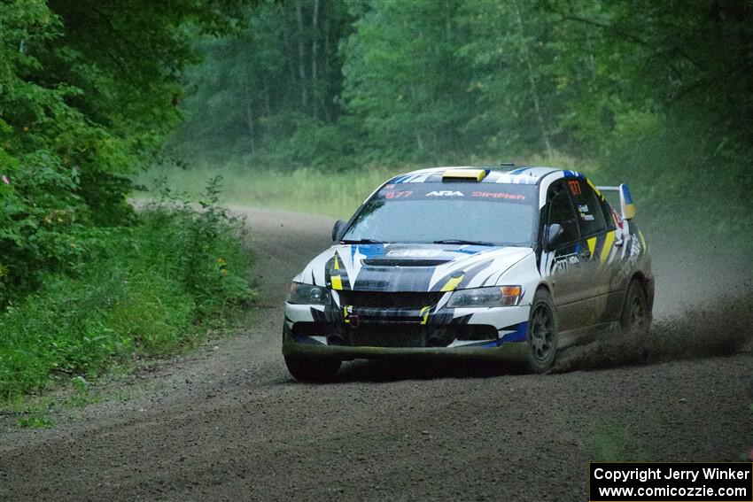 Klim Fedoff / Oscar Romero Mitsubishi Lancer Evo IX on SS8, Refuge II.