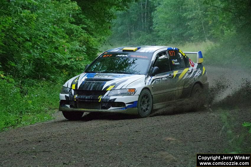 Klim Fedoff / Oscar Romero Mitsubishi Lancer Evo IX on SS8, Refuge II.