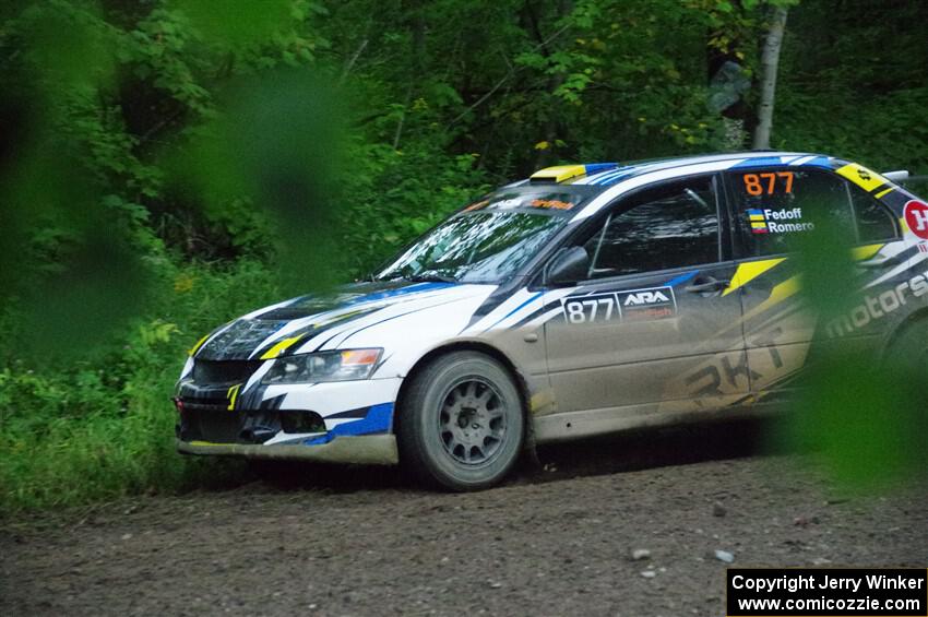 Klim Fedoff / Oscar Romero Mitsubishi Lancer Evo IX on SS8, Refuge II.