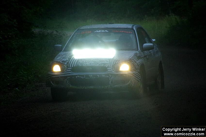 David Peretz / Brandon Panek Subaru Impreza 2.5RS on SS8, Refuge II.