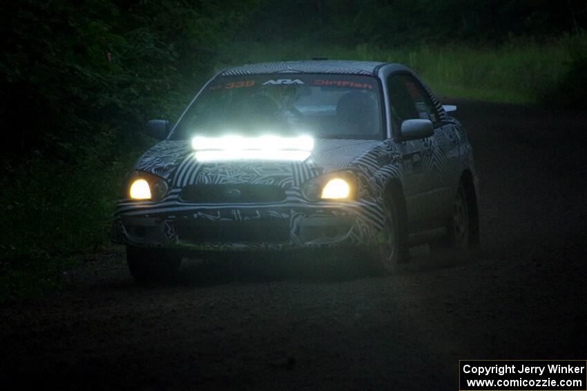 David Peretz / Brandon Panek Subaru Impreza 2.5RS on SS8, Refuge II.