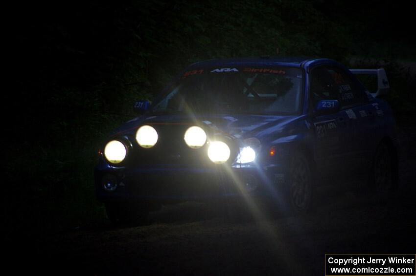 Kristen Tabor / Jan Tabor Subaru WRX on SS8, Refuge II.