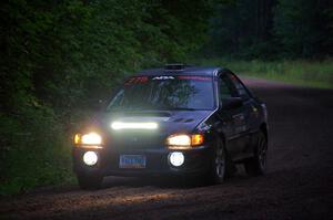 Kristian Rue / Mark Rue Subaru Impreza 2.5RS on SS8, Refuge II.