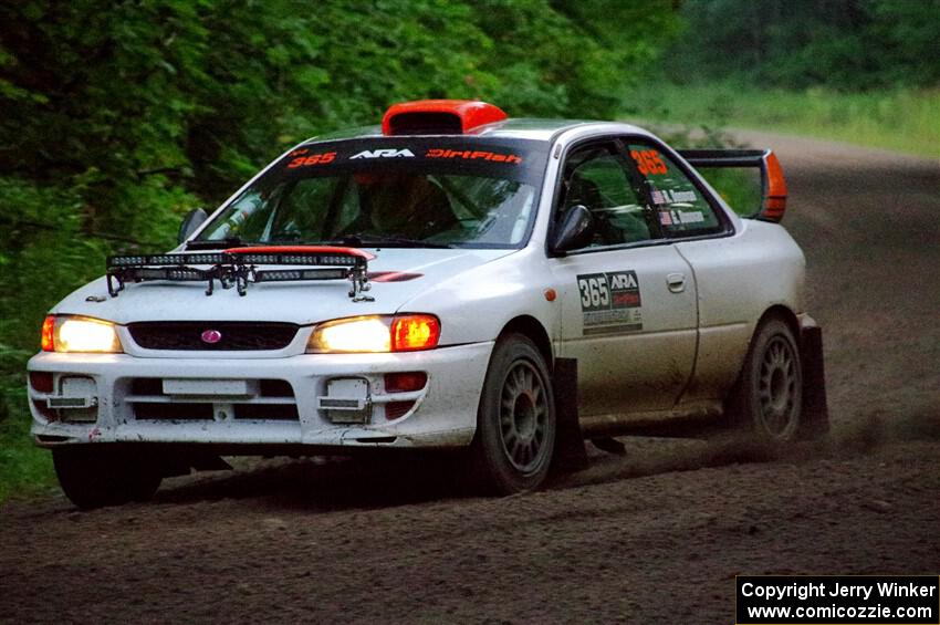 Richard Donovan / Greg Donovan Subaru Impreza on SS8, Refuge II.