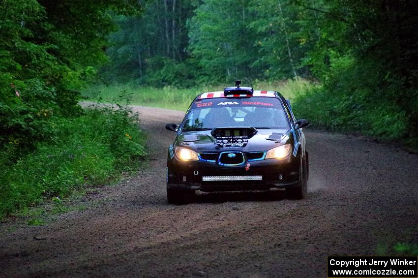 Matt James / Jackie James Subaru Impreza on SS8, Refuge II.