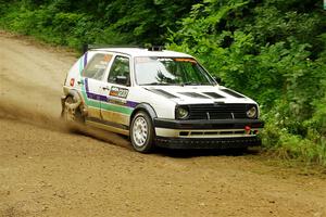 Micah Nickelson / Tyler Ptacek VW Golf on SS9, Height o' Land I.