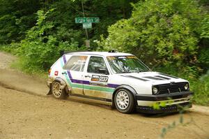 Micah Nickelson / Tyler Ptacek VW Golf on SS9, Height o' Land I.