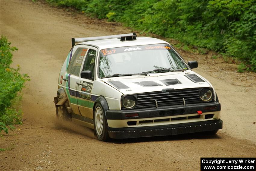 Micah Nickelson / Tyler Ptacek VW Golf on SS9, Height o' Land I.