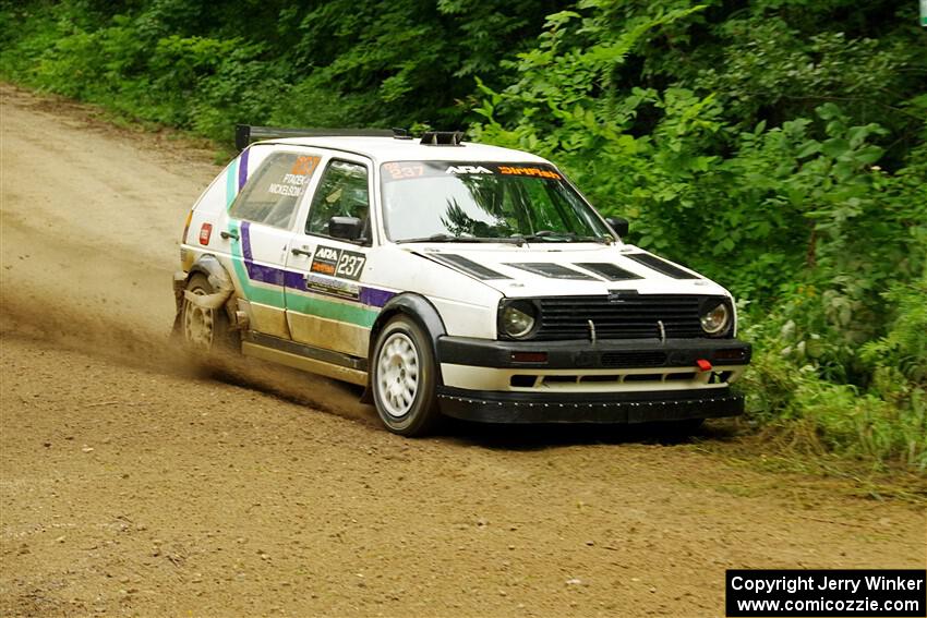 Micah Nickelson / Tyler Ptacek VW Golf on SS9, Height o' Land I.