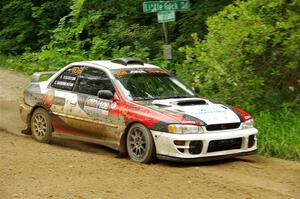 Chris Barribeau / Alex Ferencz Subaru Impreza RS on SS9, Height o' Land I.