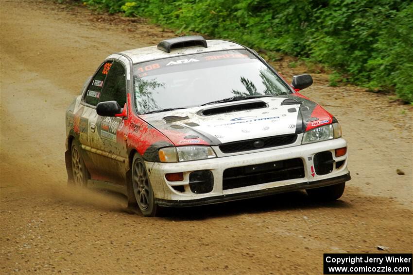 Chris Barribeau / Alex Ferencz Subaru Impreza RS on SS9, Height o' Land I.